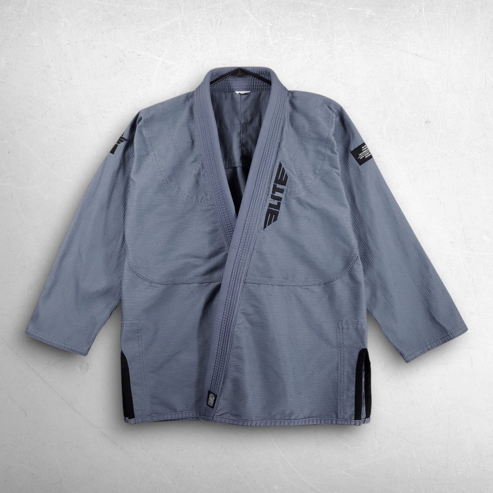 Elite Sports Brazilian Jiu Jitsu Gi Jacket Unisex A2 Gray Combat IBJJF Approved
